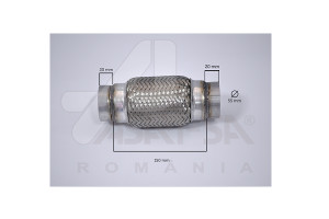 RACORD FLEXIBIL INNER & OUTER BRAID (B) 55X150 MM