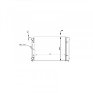 Radiator racire VW GOLF 2 1983-1992
