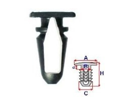 Set 10 Bucati CLIPSURI FIXARE BMW / VOLVO a - 15.2 b - 7.2 c - 10.8 d - 2.7 h - 22.4