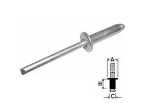 Set 10 Bucati NIT montare Aluminiu Diametru gaurii 6 mm Latime guler 12,7 mm