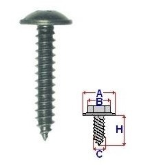 Set 10 Bucati Surub montare cu cap in Cruce Diametru gaura/surub 4.7 mm Diametru / Latime 11.1 mm Inaltime / Lungime 21.9 mm