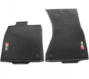Set 2 covorase auto cauciuc fata all-wheather S-LINE originale AUDI A6 C7 4G 2011-2017