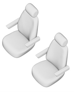 Set huse scaune Volkswagen T5 Transporter (1+1) 2003 - 2014 - Img 2