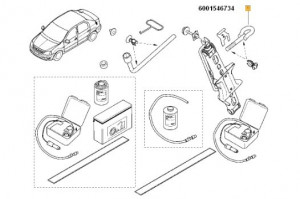 Carlig de remorcare fata Dacia Logan/ Dacia Sandero