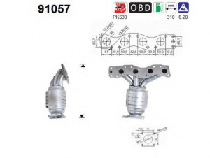 Catalizator Subaru Justy III 2003-2007 - Img 2