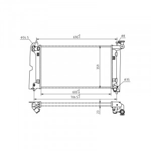 Radiator racire TOYOTA COROLLA 2002-2007