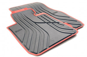 Set 2 covorase auto cauciuc fata all-wheather contur rosu originale BMW Seria 3 F30 F31 2011-2023 - Img 2