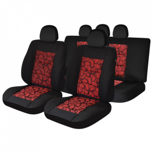 Set huse scaun Premium lux - rosu
