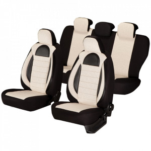Set huse scaun Racing bej