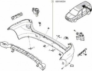 Bara spate Dacia Logan MCV