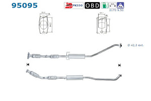 Catalizator Toyota Corolla 2001-2007