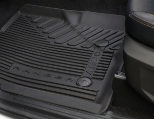 Covorase auto cauciuc originale Ford Ranger Cabină dublă cu transmisie manuală 2022-2024 - Img 5