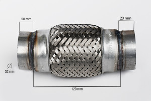 RACORD FLEXIBIL INNER & OUTER BRAID (B) 52x120 MM