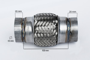 RACORD FLEXIBIL OUTER BRAID (A) 55X100 MM