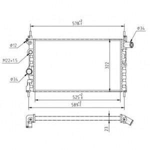 Radiator racire OPEL KADETT 1989-1993