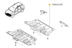 Scut motor 4x2 Dacia Duster II