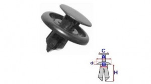 Set 10 Bucati CLIPSURI FIXARE TOYOTA / MAZDA / HYUNDAI a - 20.1 b - 6.9 c - 13.9 d - 2.6 h - 12.3