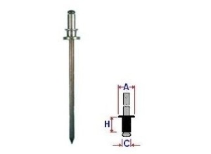 Set 10 Bucati NIT montare Diametru gaurii 2,5 mm Latime guler 5 mm