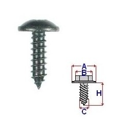 Set 10 Bucati Surub montare cu cap in Cruce Diametru gaura/surub 4.7 mm Diametru / Latime 11 mm Inaltime / Lungime 15.9 mm