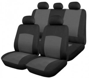 Set huse scaun gri/negru