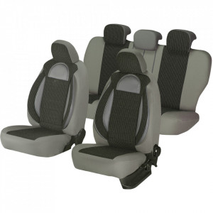 Set huse scaun Racing gri