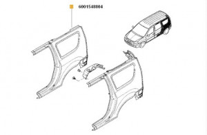 Aripa spate stanga Dacia Logan MCV