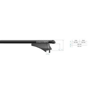 Bare transversale Menabo Tiger Black pentru Volkswagen Touareg II (7P) 2014-2018 - Img 9