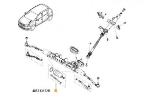 Corp bieleta Dacia Dokker/ Dacia Lodgy/ Dacia Logan/ Dacia Sandero - Img 2