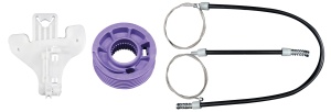 Kit macara geam Spate Stanga VW Polo 2005-2009