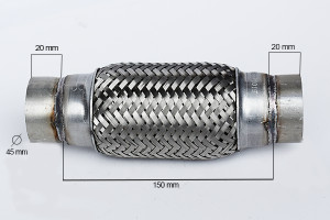 RACORD FLEXIBIL INNER & OUTER BRAID (B) 45x150 MM