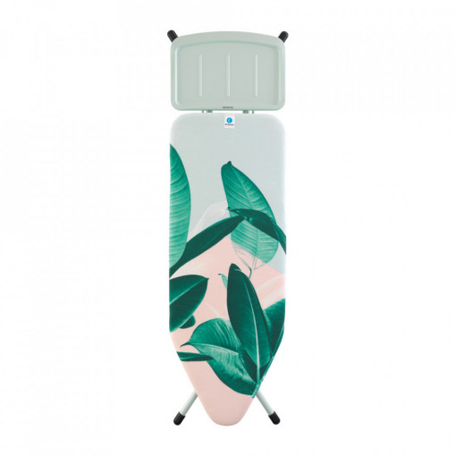 Masa de calcat Brabantia C 124x45cm cu suport pentru generator de abur, Frunze Tropicale 1003369