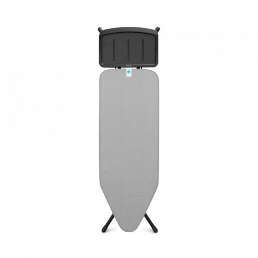 Masa de calcat Brabantia C 124x45cm cu suport pentru generator de abur, Metalizat 1003372