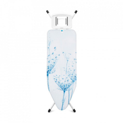 Masa de calcat Brabantia C 124x45cm cu suport din fier masiv, Cotton Flower 1003359