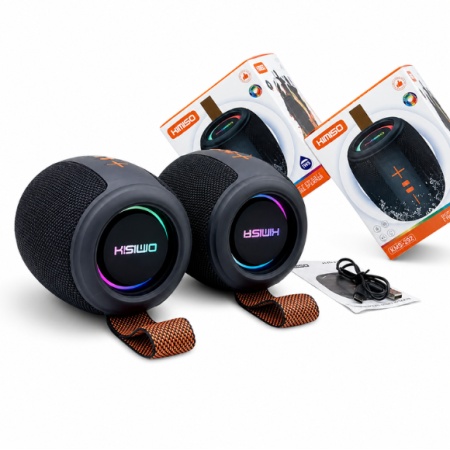 BOXA PORTABILA CU BLUETOOTH KIMISO KMS 292 LUMINI RGB 8W TIP C - Img 2