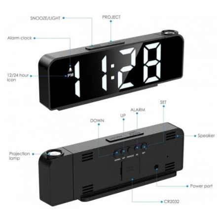 CEAS ELECTRONIC CU PROIECTIE GH 8013 AFISAJ MULTICOLOR RGB - Img 2