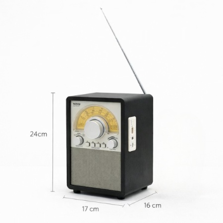RADIO PORTABIL RETRO NS 900 BT ACUM USB MICROSD - Img 2