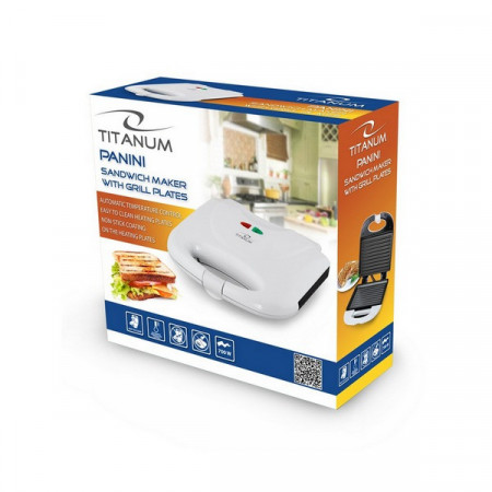 SANDWICH MAKER TITANUM TKT 004W PANINI - Img 3