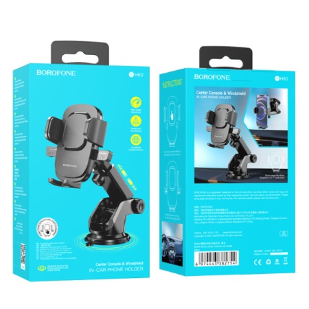 SUPORT AUTO TELEFON BOROFONE BH60 DAINTY REGLABIL PARBRIZ - Img 9