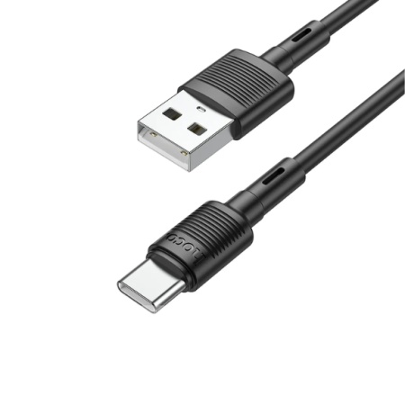 CABLU DATE HOCO X83 USB LA TIP C 3A NEGRU 1 METRU - Img 2