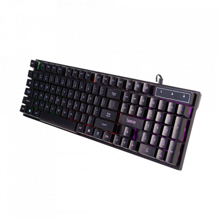 KIT GAMING SPACER MOUSE + TASTATURA ILUMINATA USB SP-GK-01 - Img 4