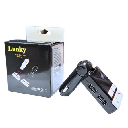MODULATOR FM LUNKY BLUETHOOT MICROSD 2 x USB - Img 2