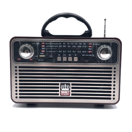 RADIO PORTABIL RETRO RO - 8095BT, ACUMULATOR,USB, BLUETOOTH, AUX, USB - Img 2