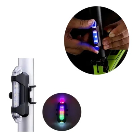 STOP BICICLETA DC 918 LUMINA RGB ACUMULATOR MICROUSB - Img 2