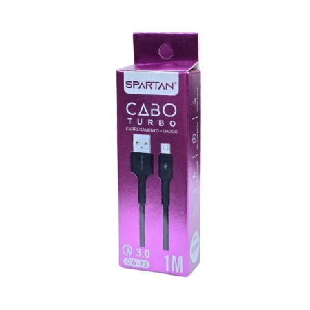 CABLU DATE SPARTAN CABO TURBO CW X2 MICROUSB QC3.0 1M