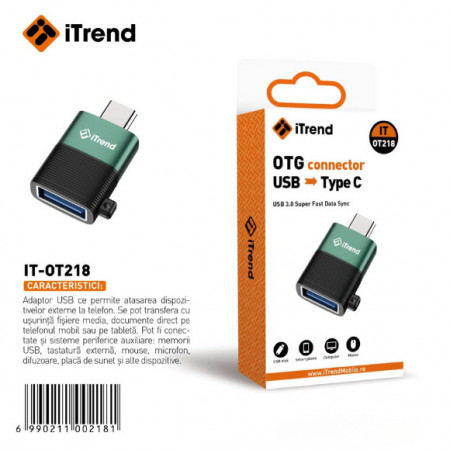 ADAPTOR OTG CU TIP C ITREND USB 3.0 OT 218