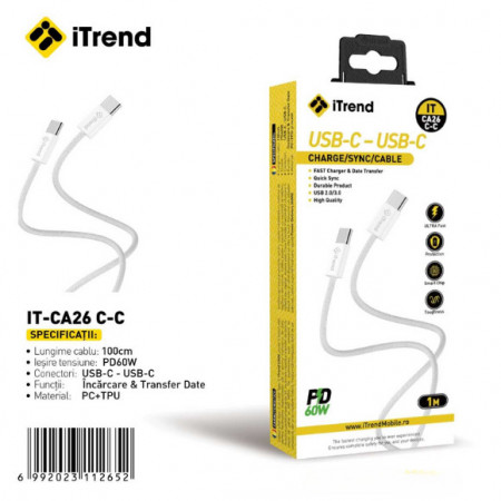 CABLU DATE ITREND CA 26 TIP C TIP C 1 M 60W