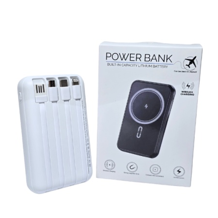 POWER BANK 5136 WIRELESS 4 IN 1 10.000 mA 15W 3A - Img 2