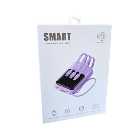 POWER BANK SMART 4 in 1 6000 mAh 4423 AFISAJ PROCENT BATERIE - Img 3