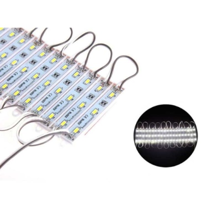 BANDA LED 3 X SMD 5730 LUMINA ALB RECE 12V DC