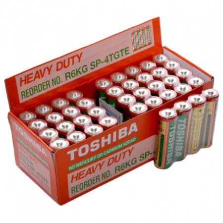 BATERIE R6 TOSHIBA ZINC CUTIE 40 BUC SH4 - Img 3